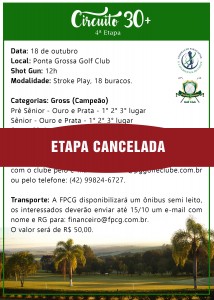 ETAPA CANCELADA